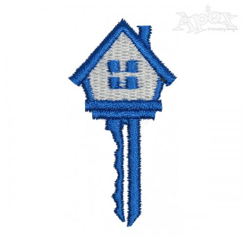 House Key Embroidery Design