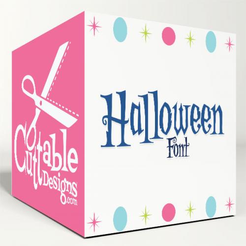 Halloween SVG Cuttable Font
