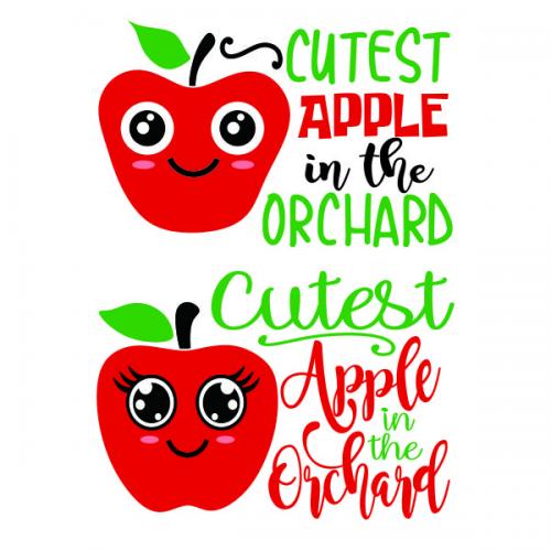 Cutest Apple in the Orchard SVG Cuttable Design