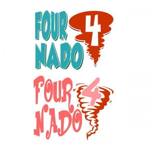 4 Four Nado SVG Cuttable Design