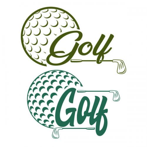 Golf Ball SVG Cuttable Design