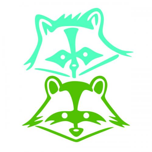 Raccoon Face SVG Cuttable Design
