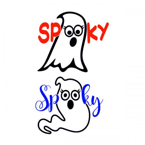 Spooky Ghost SVG Cuttable Design
