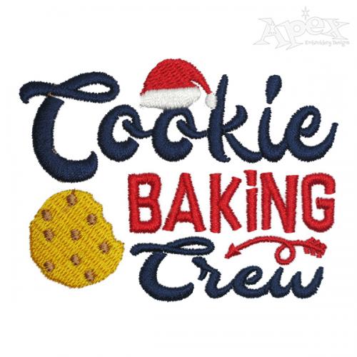 Cookie Baking Crew Embroidery Design