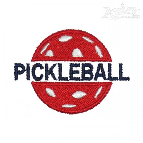Pickleball Embroidery Design Apex Embroidery Designs Monogram Fonts