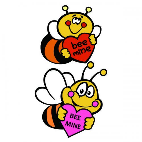 Bee Mine Valentine SVG Cuttable Design