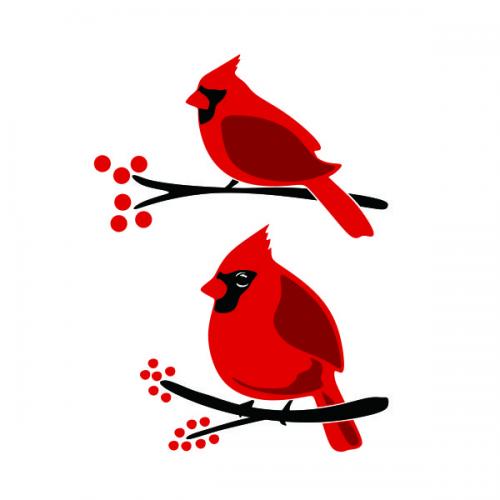 Cardinal Bird SVG Cuttable Design