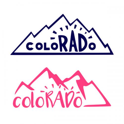 Colorado Mountain SVG Cuttable Design