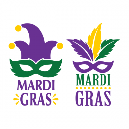 Mardi Gras Mask SVG Cuttable Design