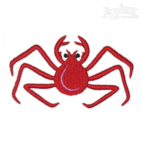 King Crab Embroidery Design
