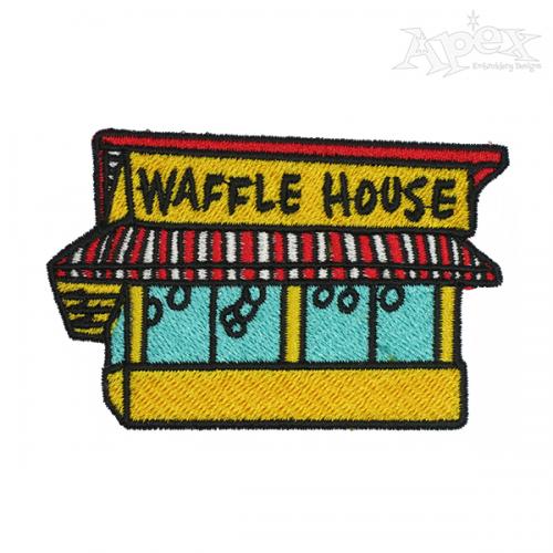 Waffle House Embroidery Design