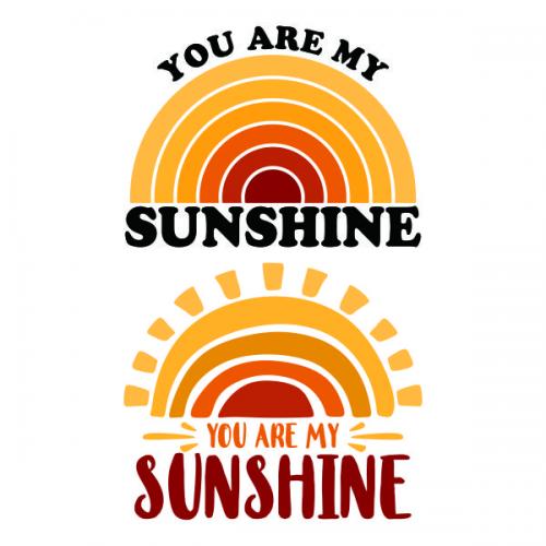 You Are My Sunshine SVG Cuttable Design