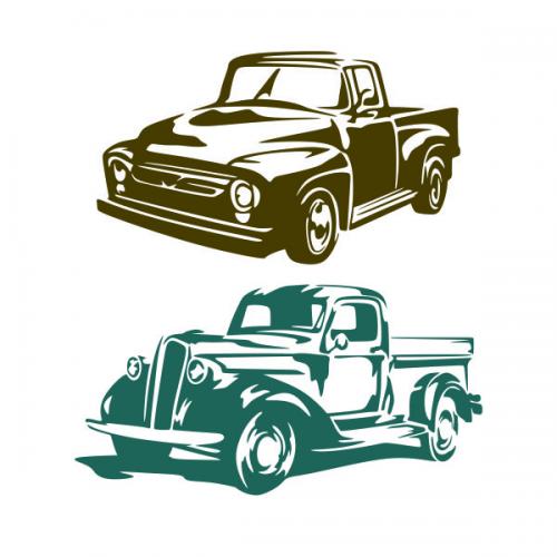 Vintage Old Truck SVG Cuttable Design