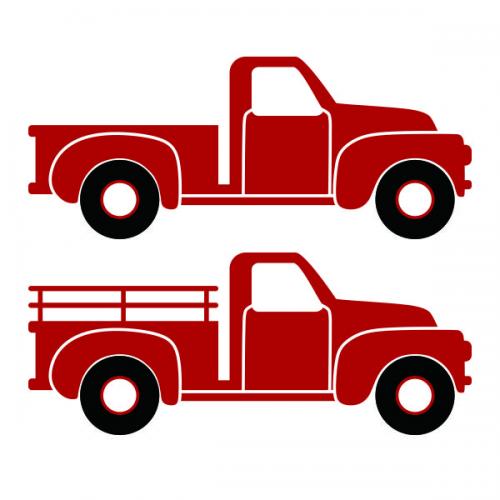 Pickup Truck SVG Cuttable Designs