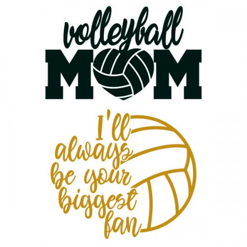 Volleyball Mom SVG Cuttable Design