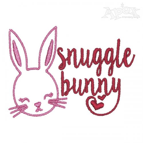 Snuggle Bunny Embroidery Design