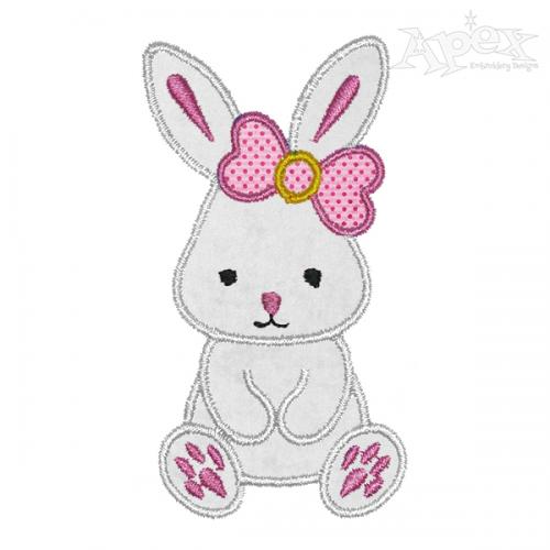 Bunny Applique Embroidery Design