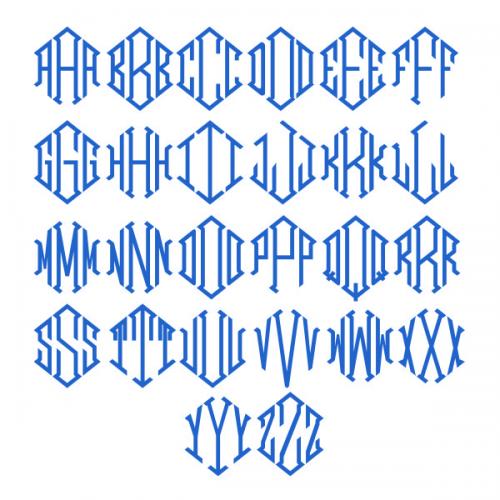 Diamond Monogram TrueType Font
