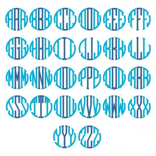 Round Tail Monogram TrueType Font | Apex Embroidery Designs, Monogram ...