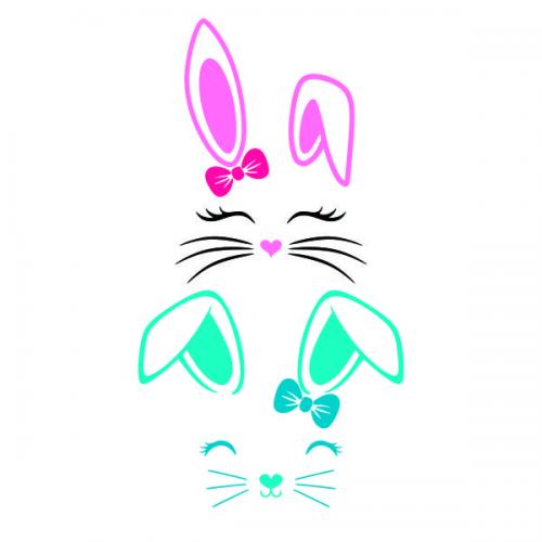 Lovely Bunny Rabbit SVG Cuttable Design