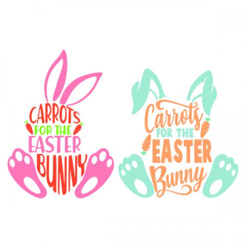 Carrots for Easter Bunny Cuttable Design