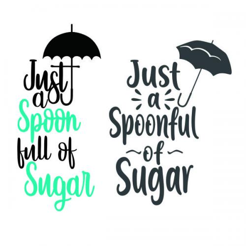 Just a Spoonful of Sugar SVG Cuttable Design