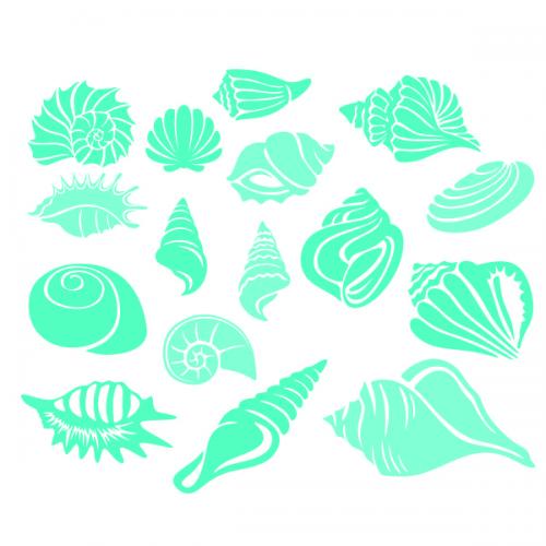 Seashells Pack SVG Cuttable Design