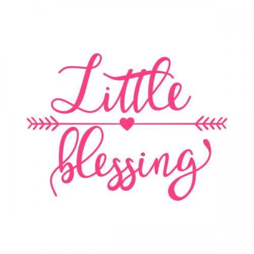 Blessed Mama Little Blessing SVG Cuttable Design