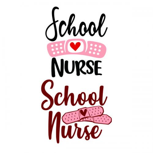 School Nurse SVG Cuttable Design