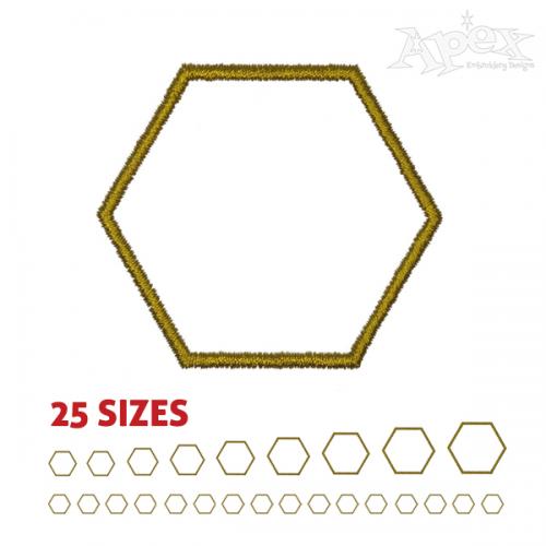 Hexagon Embroidery Design