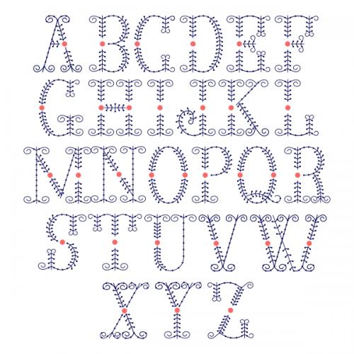 Stitch Monogram TrueType Font