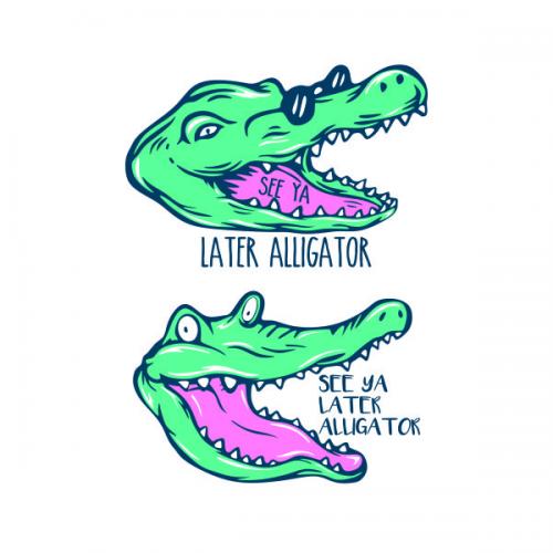See Ya Later Alligator SVG Cuttable Design