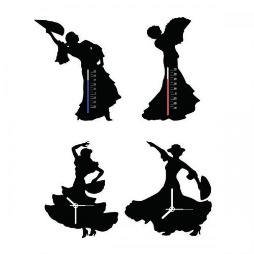 Flamenco Dancing SVG Cuttable Designs