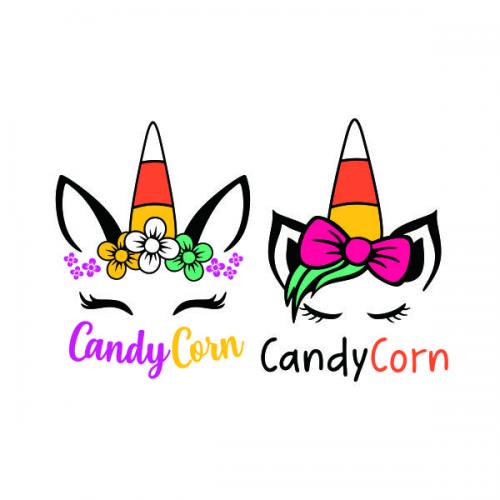 Candy Corn Unicorn SVG Cuttable Design