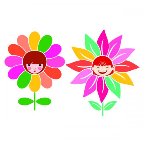 Flower Girl SVG Cuttable Design