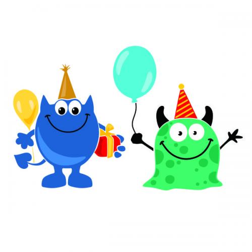 Birthday Monster SVG Cuttable Design