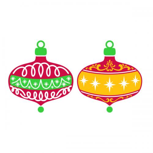 Christmas Ornament SVG Cuttable Design