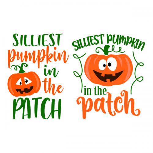 Silliest Pumpkin in the Patch SVG Cuttable Design