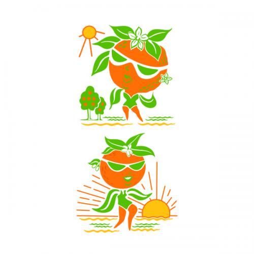Orange Juice SVG Cuttable Design