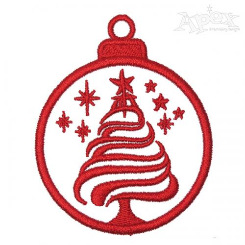 Christmas Tree Ornament Decor Embroidery Design
