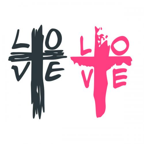 Love Cross Cuttable Design