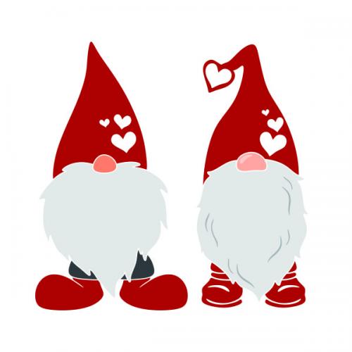 Valentine Gnome SVG Cuttable Design
