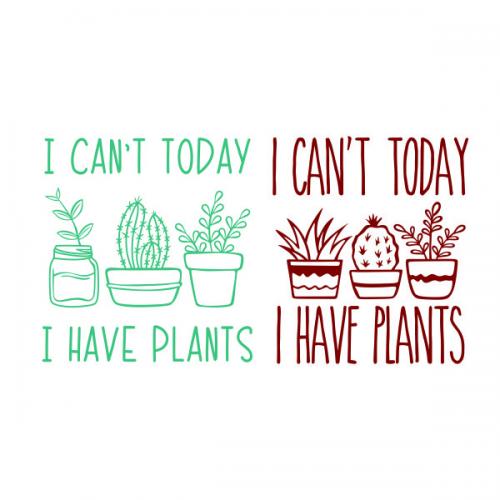 I Have Plants Cactus Cuttable Design