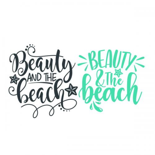 Beauty and the Beach SVG Cuttable Design