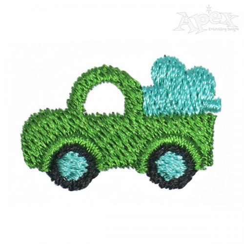 Clover Truck Embroidery Design