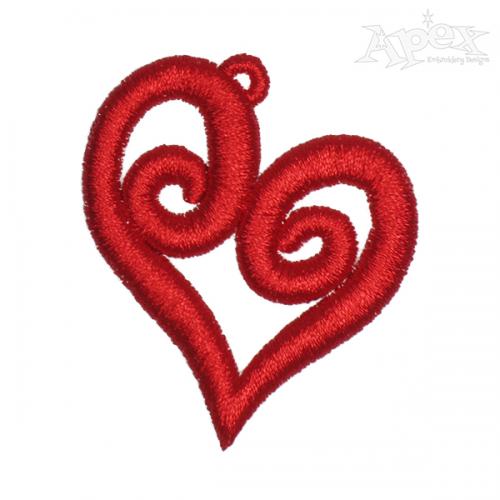 Love Heart Embroidery Design