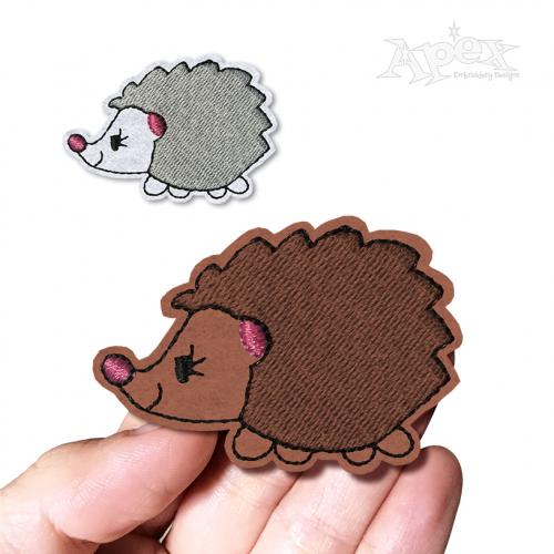 Cute Hedgehog Feltie Embroidery Design