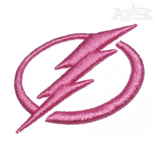 Lightning Bolt Embroidery Design