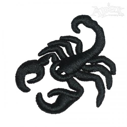 Scorpion 3D Puff Embroidery Design