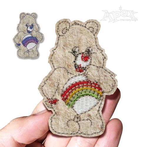 Cute Bear Feltie Embroidery Design